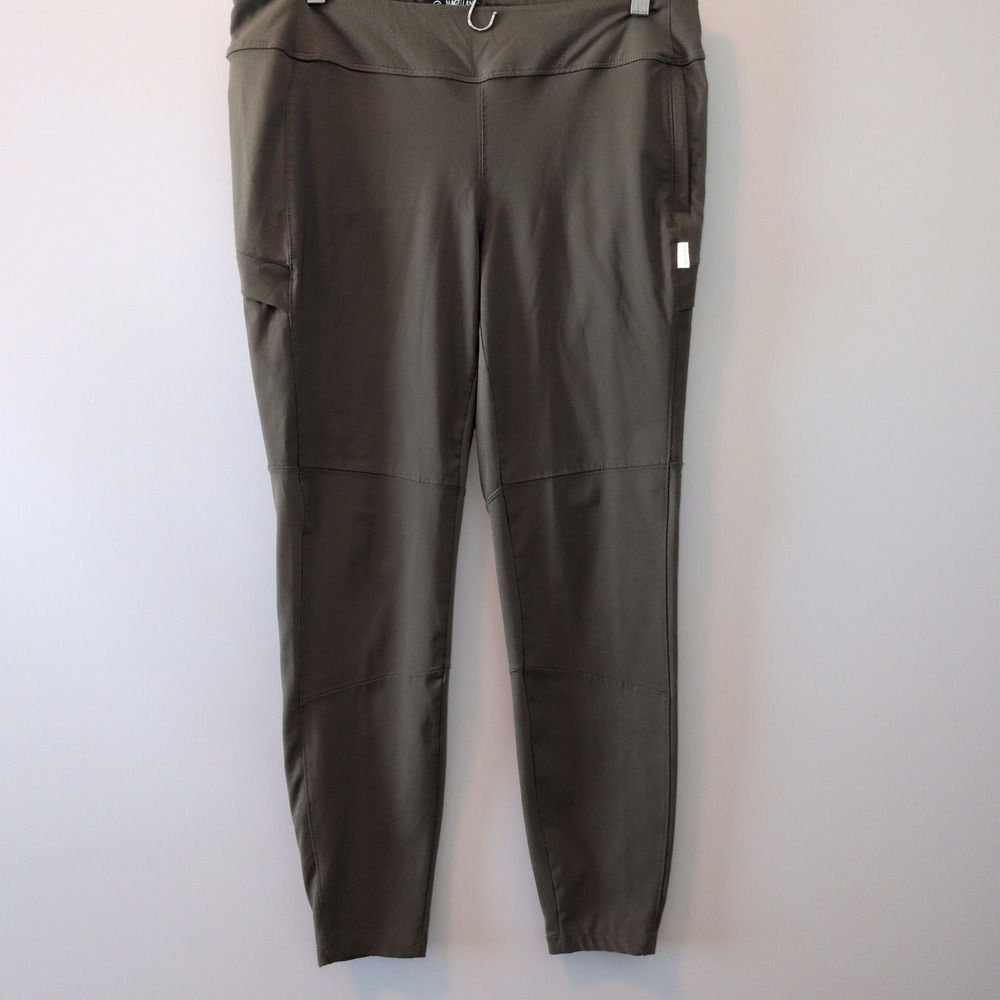 Magellan Outdoors Pro Explore Pants Women XL Olive Green Hiking Cargo Fitted